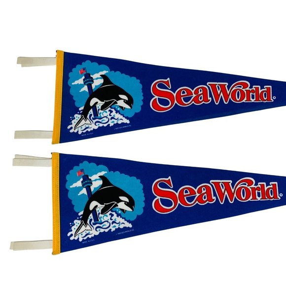 Vintage Sea World Pennant Orlando Florida | Sold Separately - Picture 2 of 8